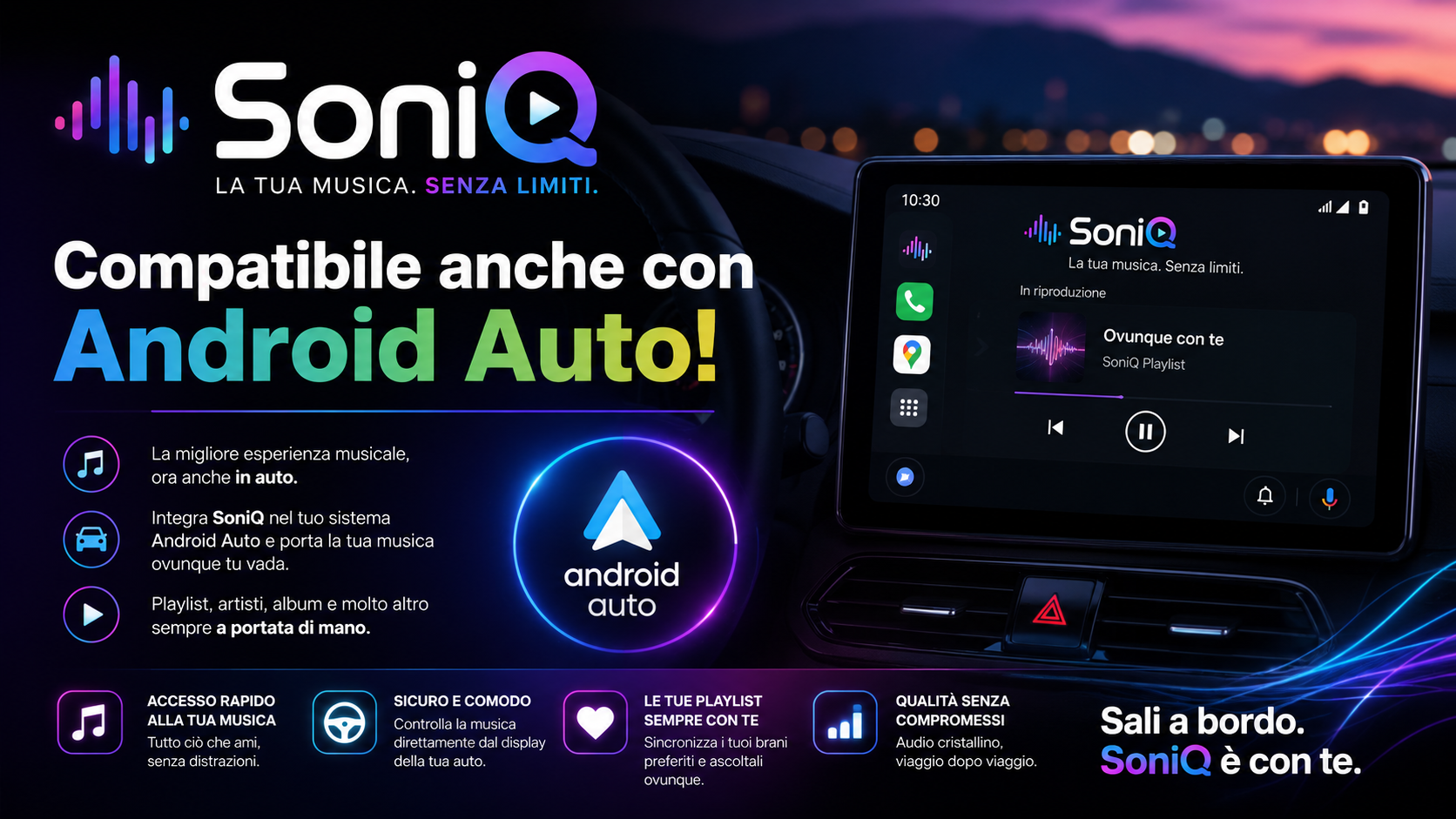 SoniQ in Android Auto